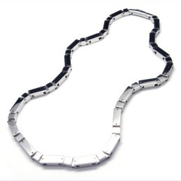 Κολιέ Με Κυβοειδή Σχήμα Από Ασήμι Τιτανίου 20,5 Ιντσών