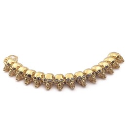 Βραχιόλι Τιτανίου L, Ανδρικό Βραχιόλι Τιτανίου Με Κρανίο