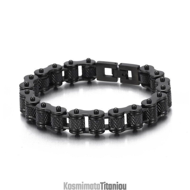 Ανδρικό Βραχιόλι Τιτανίου Ροκ Εντ Ρολ Χιπ Χοπ