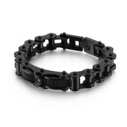 Βραχιόλι Rock Biker Chain Από Τιτάνιο Για Άνδρες Με Διαμάντια