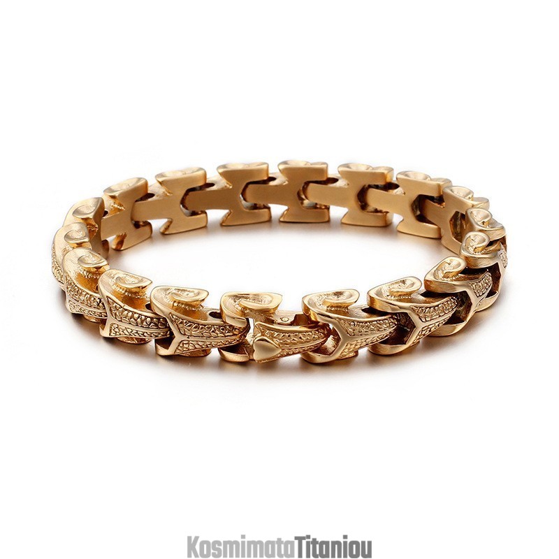 Κοσμήματα Μόδας Από Τιτάνιο Με Μοτίβο Κλίμακας Δράκου, Vintage Ασημένιο Βραχιόλι Καρίνας, Δροσερό Ανδρικό Βραχιόλι