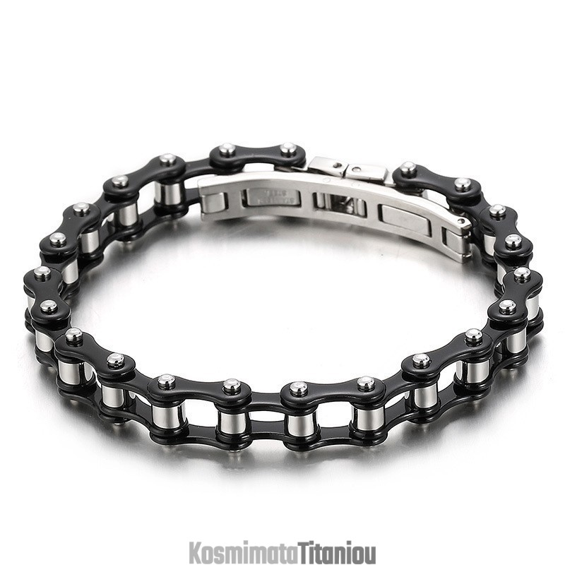 Μοντέρνο, Πολύχρωμο Ανδρικό Βραχιόλι Τιτανίου Για Ποδηλασία