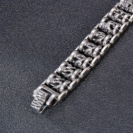 Ανδρικό Βραχιόλι Τιτανίου Retro Cool Dragon Bike Chain