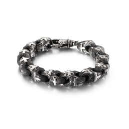 Βραχιόλι Ποδηλάτου Vintage Biker Chain Rock Style Bike Chain Από Τιτάνιο