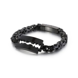 Κοσμήματα Titanium Emperor Chain Με Καμπύλη Πλάκα Και Λεπίδα Tide