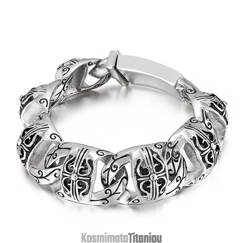 Ανδρικό Βραχιόλι Τιτανίου Cool Skull