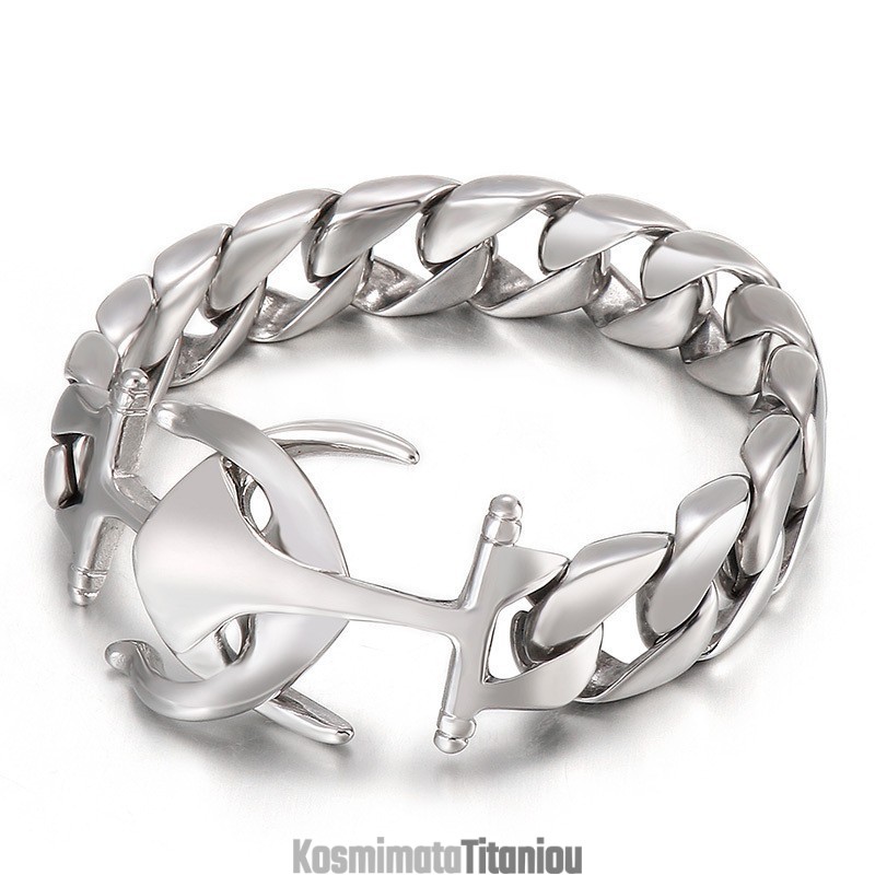 Ανδρικό Βραχιόλι Titanium Chic Wind Boat Anchor Αξεσουάρ