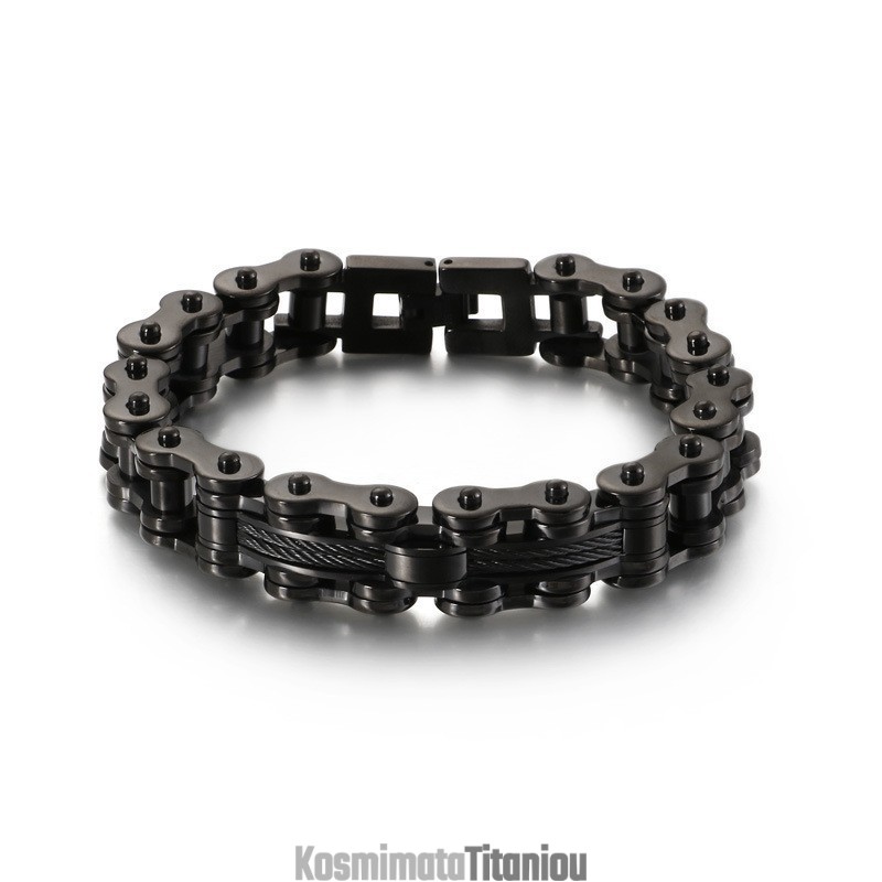 Βραχιόλι Tide Από Τιτάνιο Για Άνδρες, Βραχιόλι Rock Biker Chain Βραχιόλι Tide Από Τιτάνιο Για Άνδρες, Βραχιόλι Rock Biker Chain
