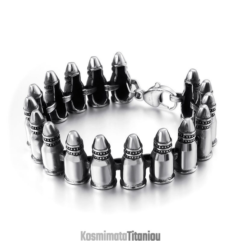 Κομψά Βραχιόλια Bullet Για Άνδρες Με Γοτθικό Ροκ Στυλ Κομψά Βραχιόλια Bullet Για Άνδρες Με Γοτθικό Ροκ Στυλ