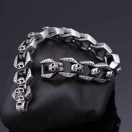 Βραχιόλια Chic Wind Skull, Βραχιόλια Tide Men Από Τιτάνιο