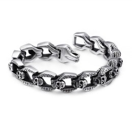 Βραχιόλια Chic Wind Skull, Βραχιόλια Tide Men Από Τιτάνιο