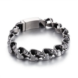 Βραχιόλι Από Τιτάνιο Cool Chic Skull Για Άνδρες