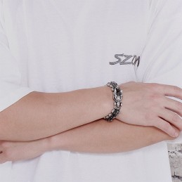 Βραχιόλι Τιτανίου Excerpted Cool Keel Για Άνδρες