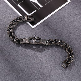 Ανδρικό Βραχιόλι Cool Street Chic Hand Puller Lace Από Τιτάνιο Με Κούμπωμα