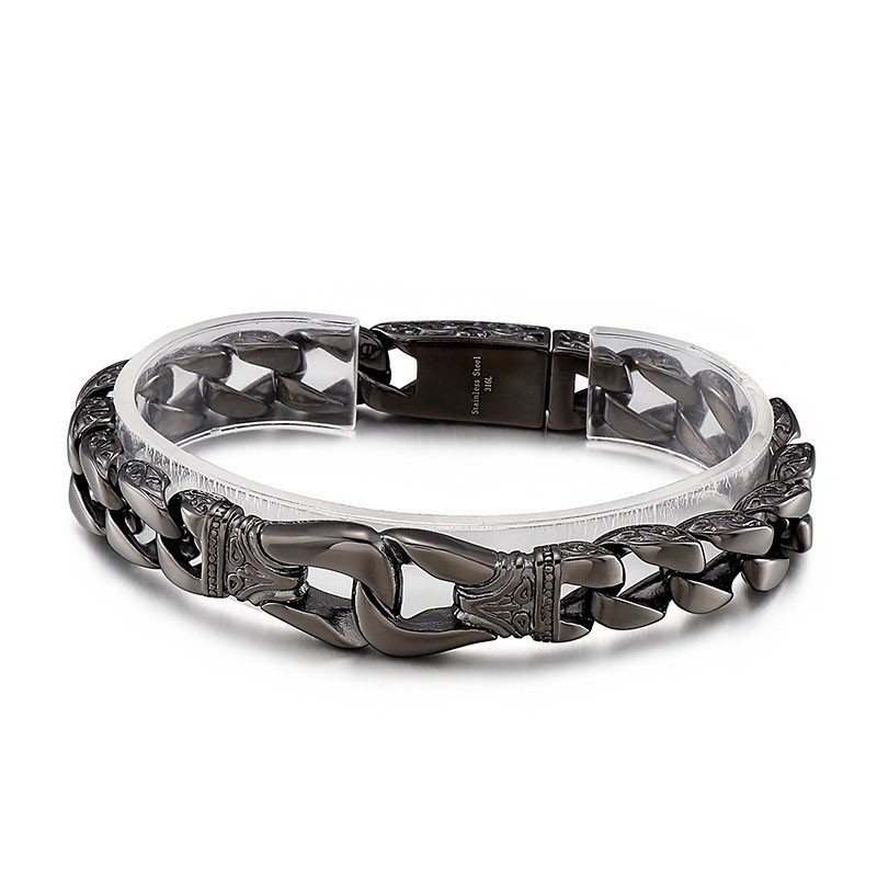 Ανδρικό Βραχιόλι Cool Street Chic Hand Puller Lace Από Τιτάνιο Με Κούμπωμα