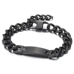 Βραχιόλι Τιτανίου Fashion Bent Brand Plus Tail Chain Για Άνδρες