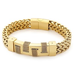 Βραχιόλι Τιτανίου Fashion Street Curved Brand Για Άνδρες