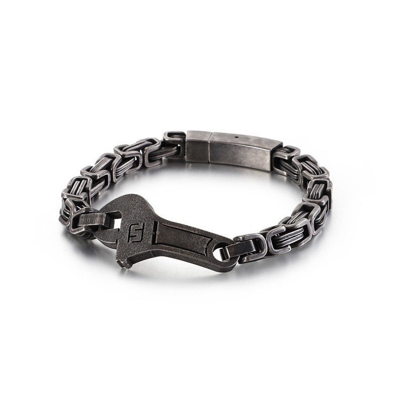 Ανδρικό Βραχιόλι Τιτανίου Cool Wrench Back To The Curved Plate
