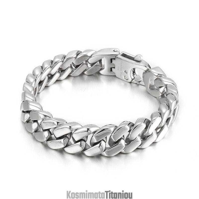 Βραχιόλι Τιτανίου Για Άνδρες Χιπ Χοπ