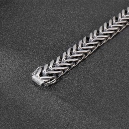 Ανδρικό Βραχιόλι Τιτανίου Μονής Στρώσης V Σε Στυλ Cool Chic