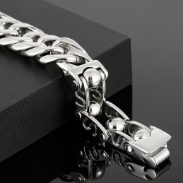 Σικ Βραχιόλι Τιτανίου Για Άνδρες Με Στρογγυλές Χάντρες Μόδας