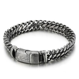 Αξεσουάρ Για Ανδρικά Βραχιόλια Cool Simple Mesh Titanium Snap