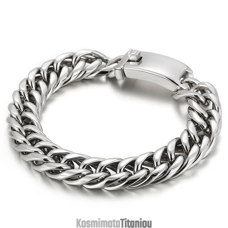 Βραχιόλι Από Τιτάνιο Σε Δροσερό Χρώμα Για Άνδρες Με Street Fashion Και Δροσερό Τελείωμα