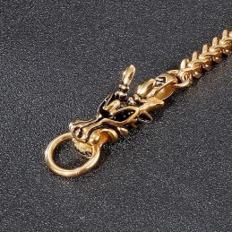 Βραχιόλι Τιτανίου Fashion Street Dragon Head
