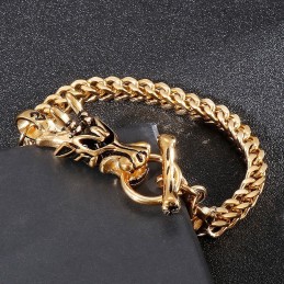Βραχιόλι Τιτανίου Fashion Street Dragon Head
