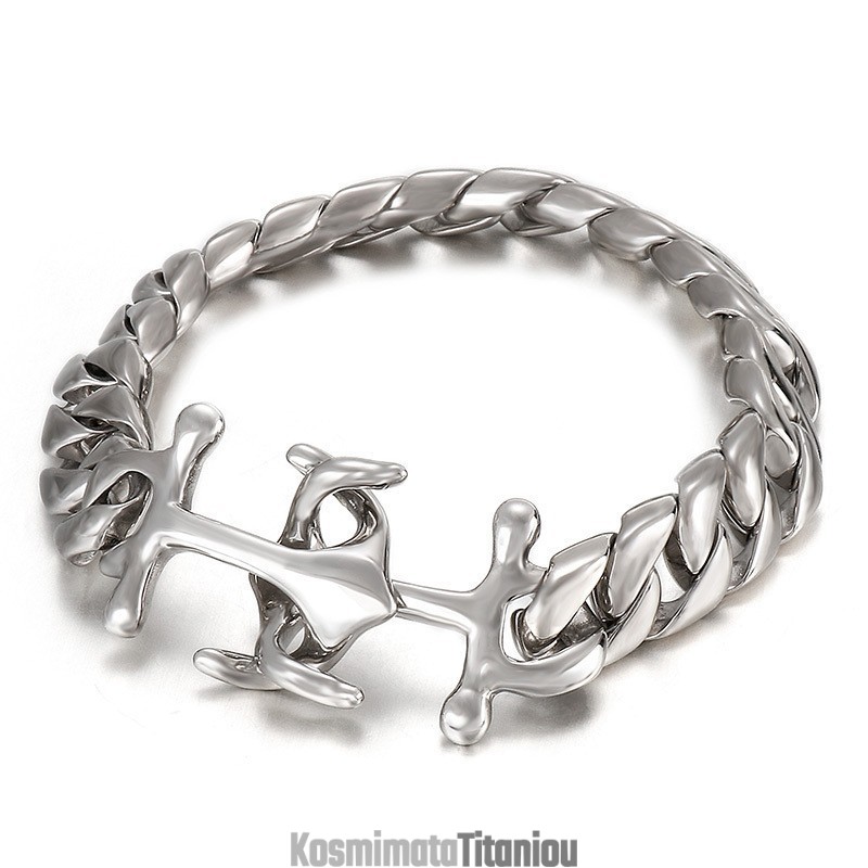 Ανδρικό Βραχιόλι Titanium Chic Wind Boat Anchor Αξεσουάρ Ανδρικό Βραχιόλι Titanium Chic Wind Boat Anchor Αξεσουάρ