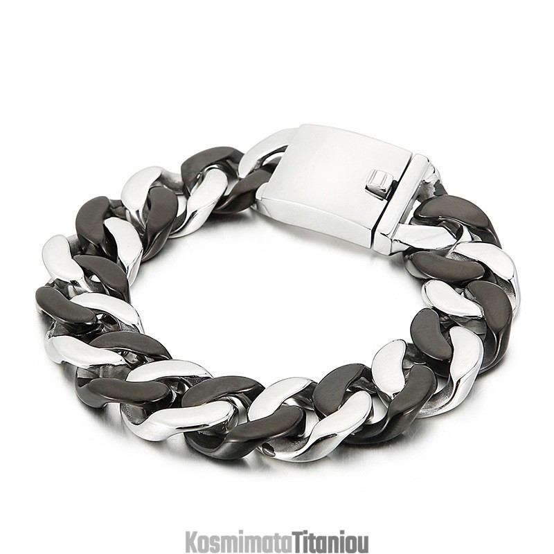 Μαύρο Βραχιόλι Τιτανίου Για Άνδρες