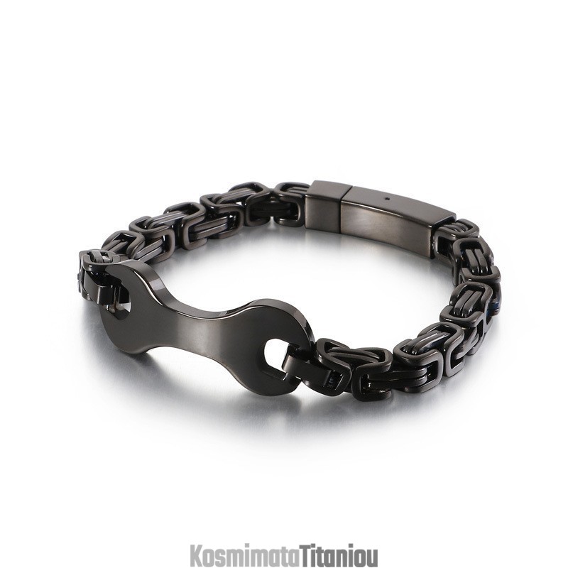 Βραχιόλι Fashion Tide Από Τιτάνιο Με Αλυσίδα Emperor Για Άνδρες