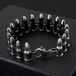 Κομψά Βραχιόλια Bullet Για Άνδρες Με Γοτθικό Ροκ Στυλ