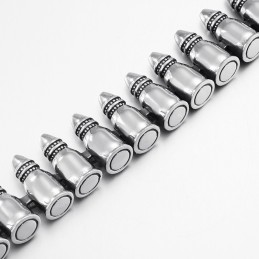Κομψά Βραχιόλια Bullet Για Άνδρες Με Γοτθικό Ροκ Στυλ