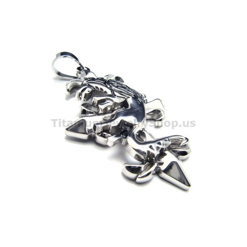 Σταυρός Δύο Στρώσεων Από Καθαρό Τιτάνιο - Χωρίς Αλυσίδα