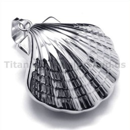 Μενταγιόν Από Τιτάνιο Shell Design - Δωρεάν Αλυσίδα