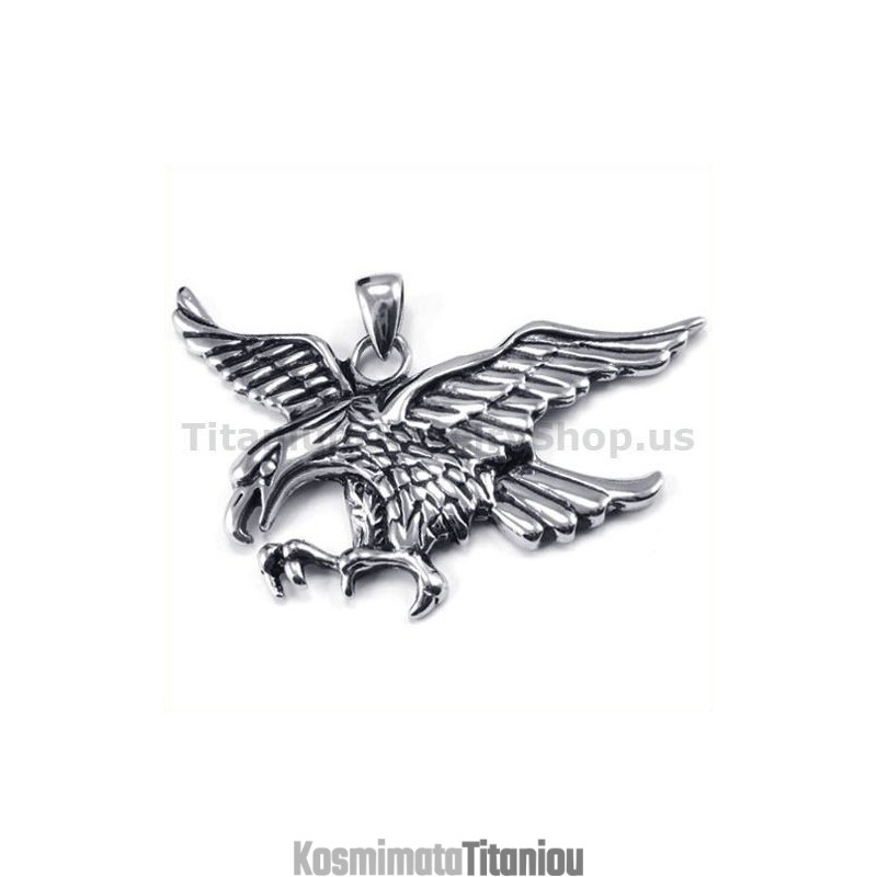 Μενταγιόν Από Τιτάνιο Με Αετό - Δωρεάν Αλυσίδα Μενταγιόν Από Τιτάνιο Με Αετό - Δωρεάν Αλυσίδα