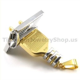 Αλυσίδες Χωρίς Μενταγιόν Gloden Titanium Lovers Με Πρίζα Και Βύσμα