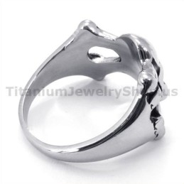 Δαχτυλίδι Από Τιτάνιο Με Κρανίο