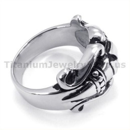 Δαχτυλίδι Από Τιτάνιο Με Σταυρό