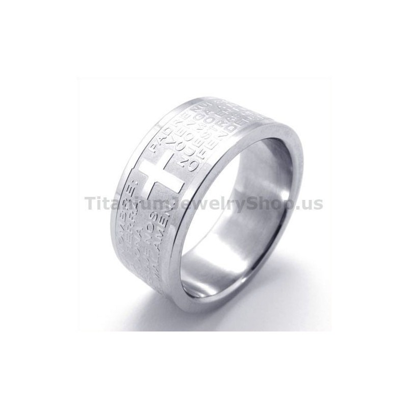 Δαχτυλίδι Από Τιτάνιο Με Σταυρό