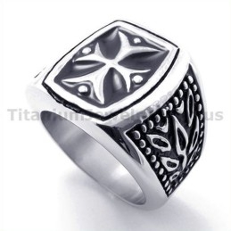 Δαχτυλίδι Από Τιτάνιο Με Σταυρό