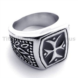 Δαχτυλίδι Από Τιτάνιο Με Σταυρό