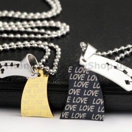 Μενταγιόν Από Τιτάνιο Love Sail Lovers Για Την Ημέρα Του Αγίου Βαλεντίνου - Δωρεάν Αλυσίδες