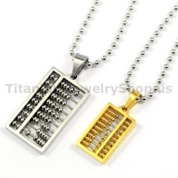 Μενταγιόν Abacus Titanium Lovers Δώρα Για Την Ημέρα Του Αγίου Βαλεντίνου - Δωρεάν Αλυσίδες