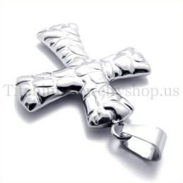 Σταυρός Από Τιτάνιο Με Μοτίβο Λιθόστρωτου Μόδας
