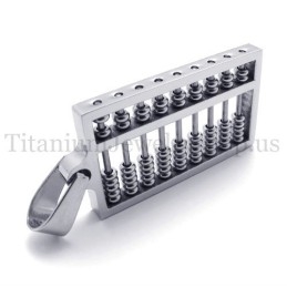Ασημένιο Μενταγιόν Abacus Από Τιτάνιο