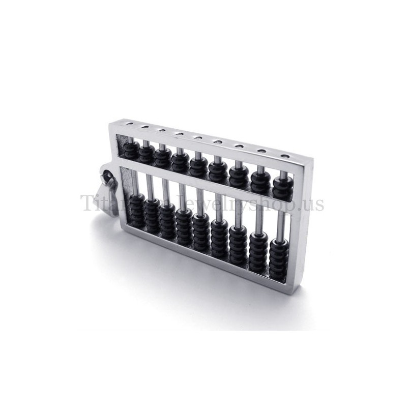 Μαύρο Μενταγιόν Abacus Από Τιτάνιο Μαύρο Μενταγιόν Abacus Από Τιτάνιο