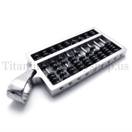 Μαύρο Μενταγιόν Abacus Από Τιτάνιο