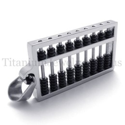 Μαύρο Μενταγιόν Abacus Από Τιτάνιο